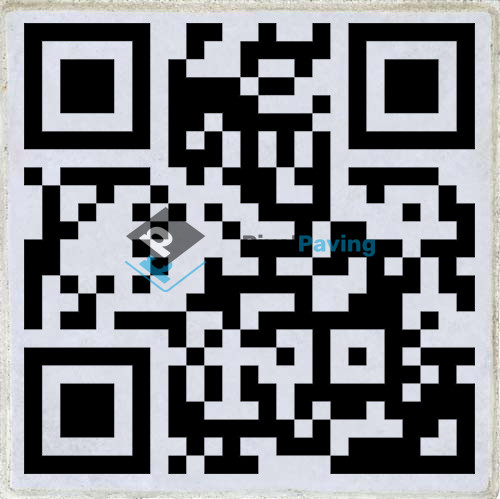 PixalPaving stoeptegel bedrukken QR-Code Website