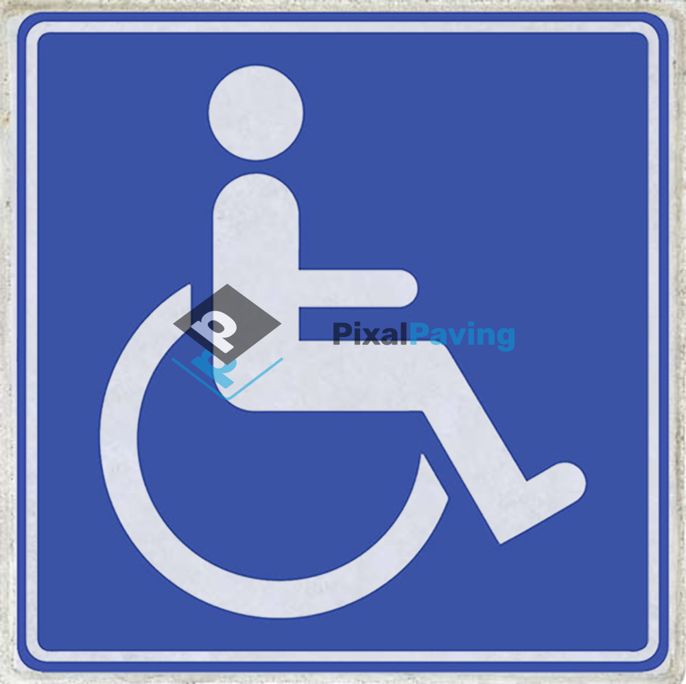 PixalPaving - stoeptegel bedrukken parkeerplaats minder validen