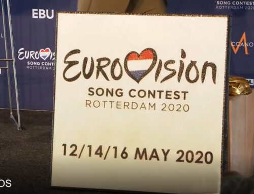 Printtegel voor het Eurovisie songfestival Rotterdam